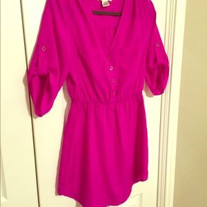 Fuchsia tunic